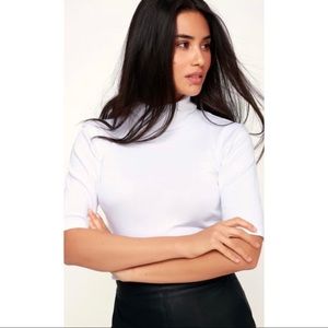 Free people white turtle neck